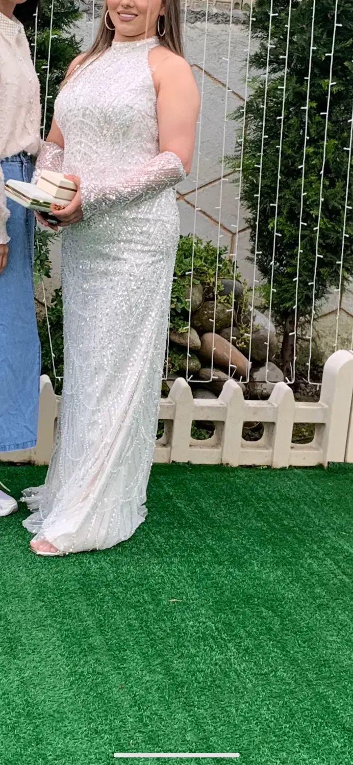 لباس مجلسی کریستال وسنگ دوزی شده|لباس|آمل, |دیوار