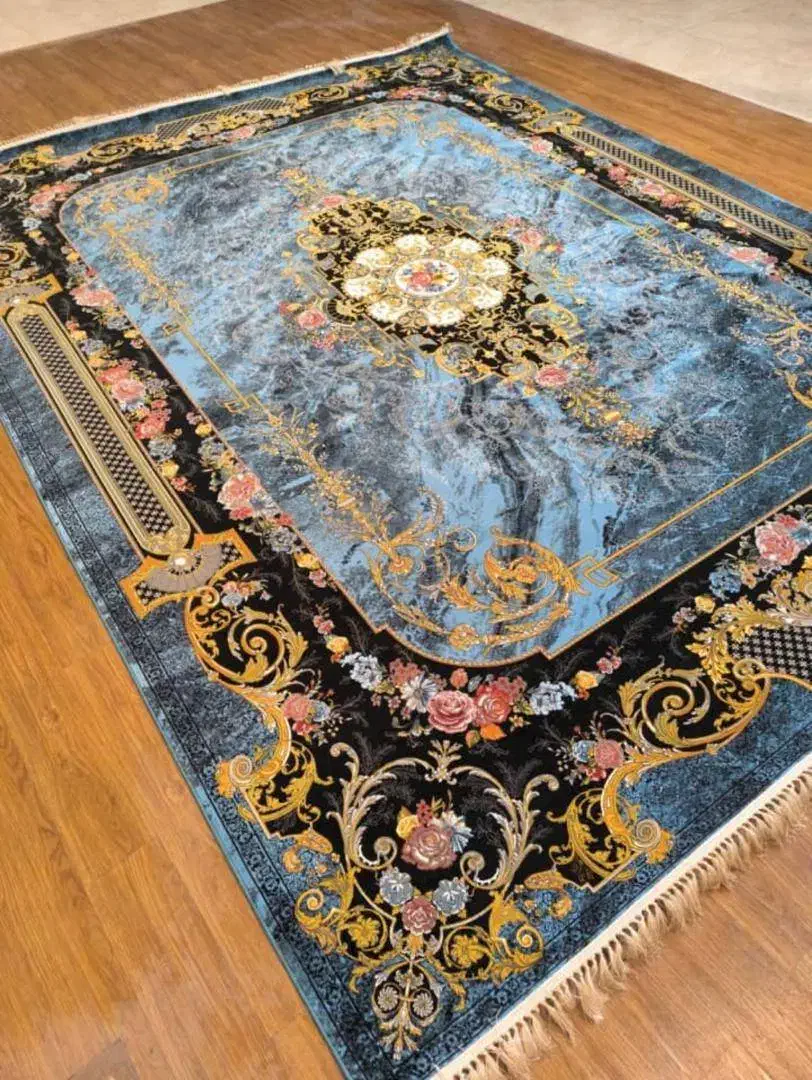 فرش زمینه ابی فیروزه/فرش بی رقیب1700شانه کد1220|فرش|شیراز, لاله|دیوار