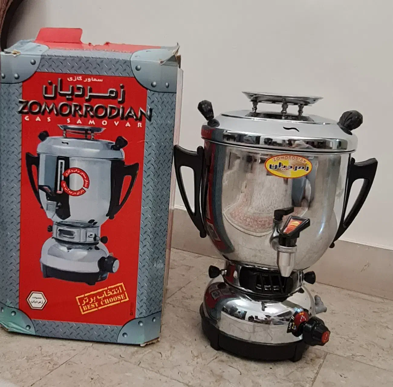 سماور ۶لیتری زمردیان|سماور، چایساز، قهوهساز|قزوین, |دیوار