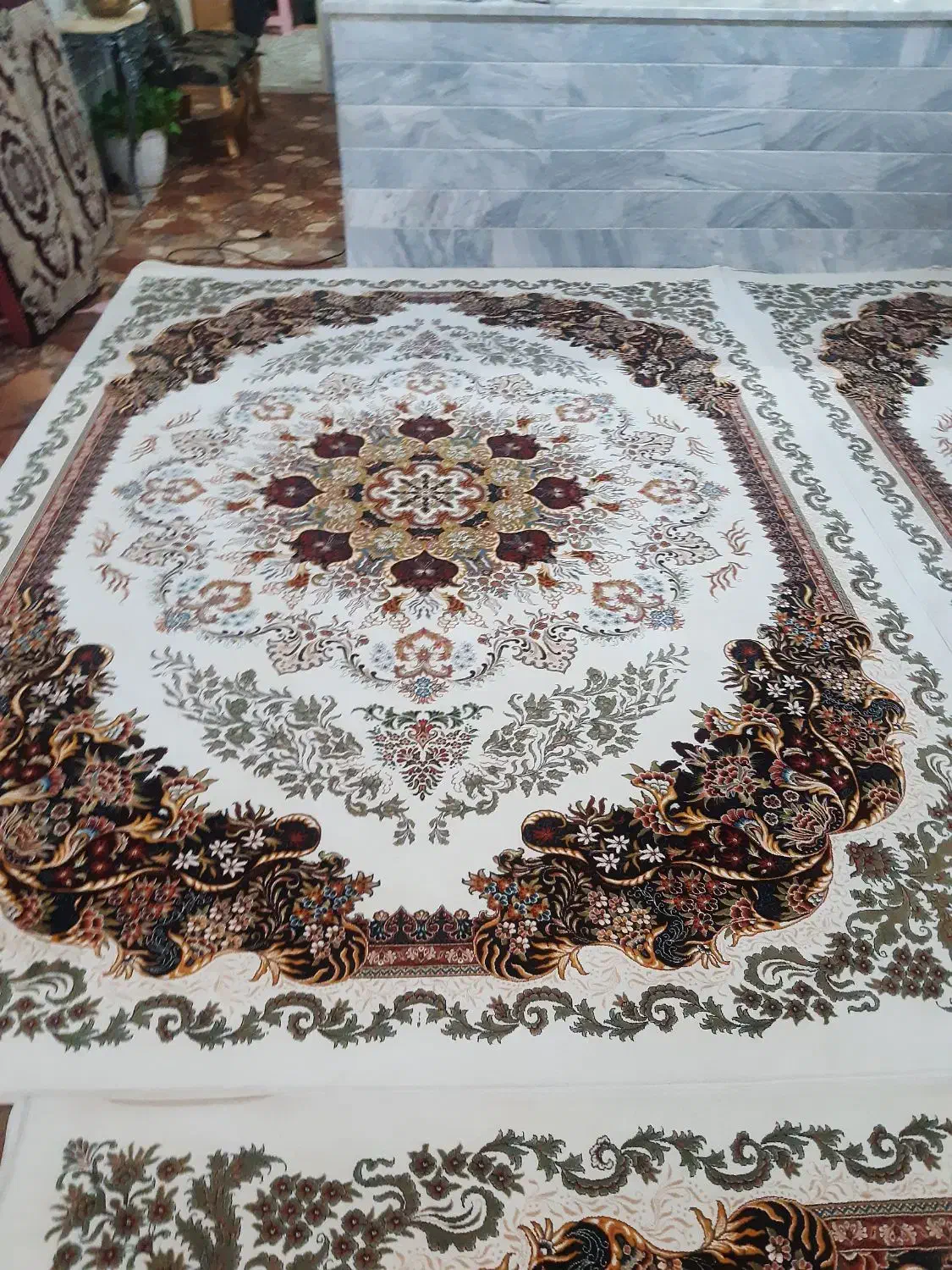 چهار تخته فرش 9متری مبلغ 25000000|فرش|کهک, |دیوار