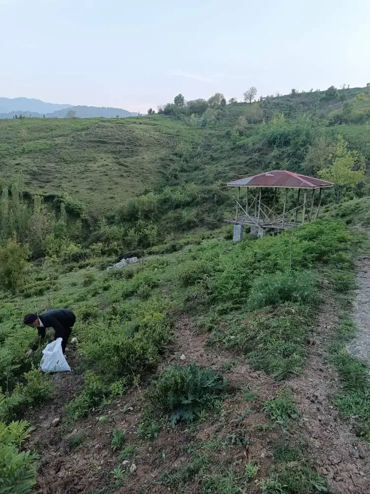 500متر زمین باغی و کلبه جنگلی|فروش زمین و ملک کلنگی|اطاقور, |دیوار