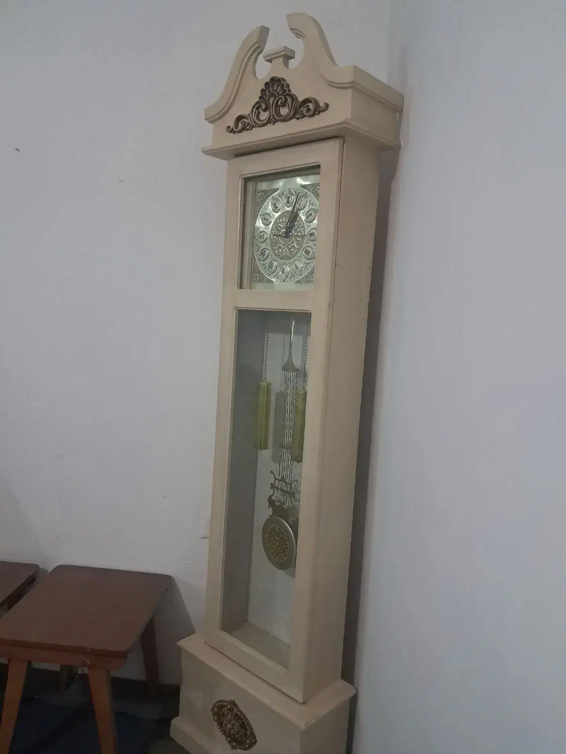 ساعت ایستاده رنگ استخونی|ساعت دیواری و تزئینی|مشهد, رده|دیوار