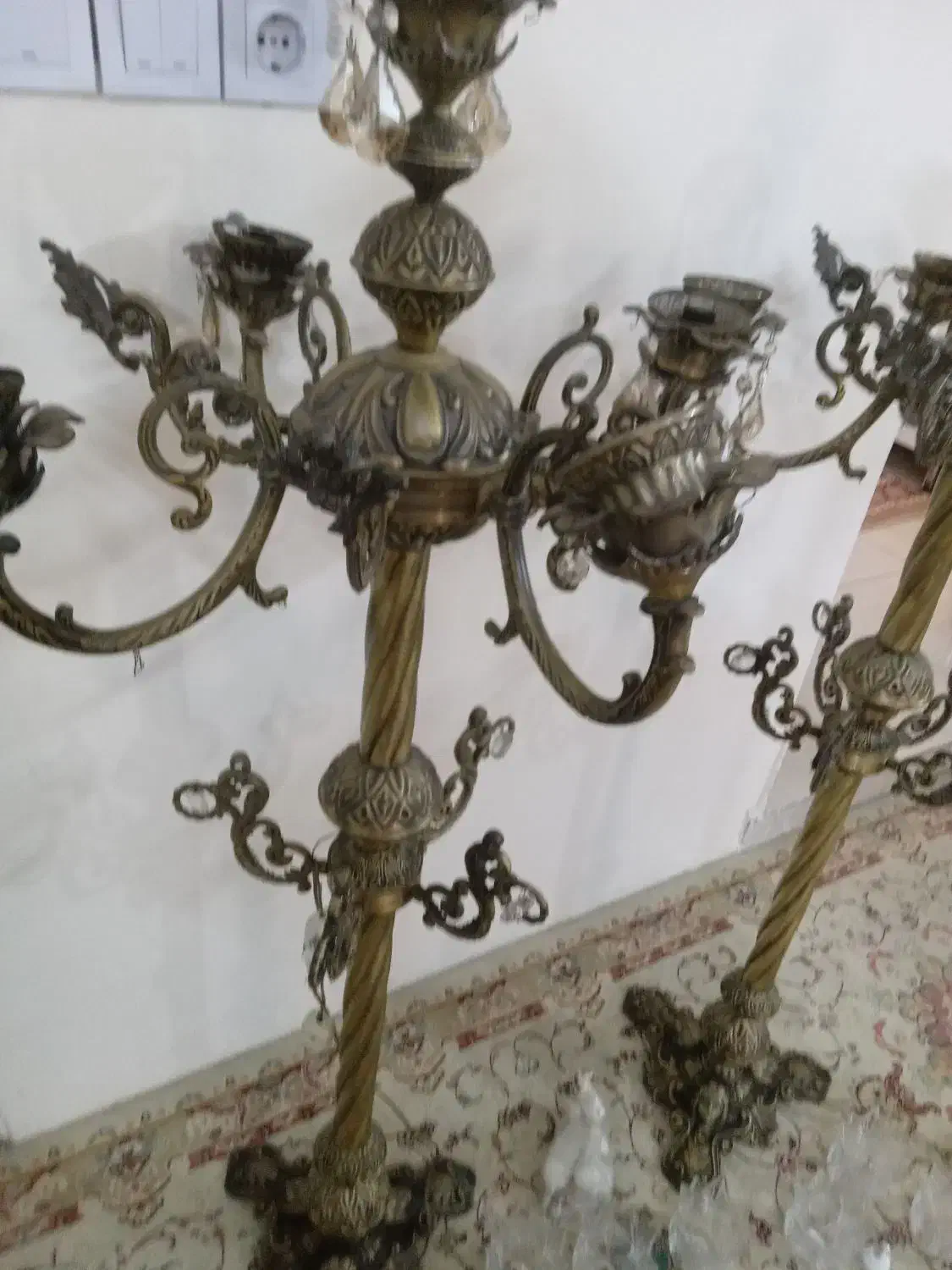 لوستر کنار سالنی شمعدانی|لوستر و چراغ آویز|مشهد, حجاب (شهرک غرب)|دیوار