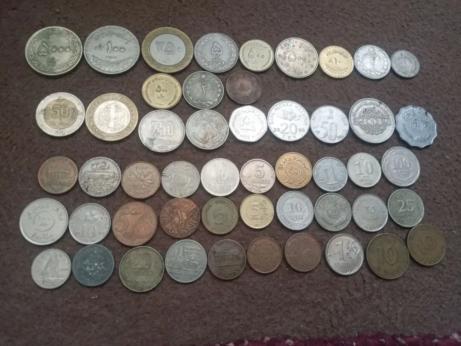 تعداد 51 عدد سکه ایرانی و خارجی کلکسیونی|کلکسیون سکه، تمبر، اسکناس|همدان, |دیوار