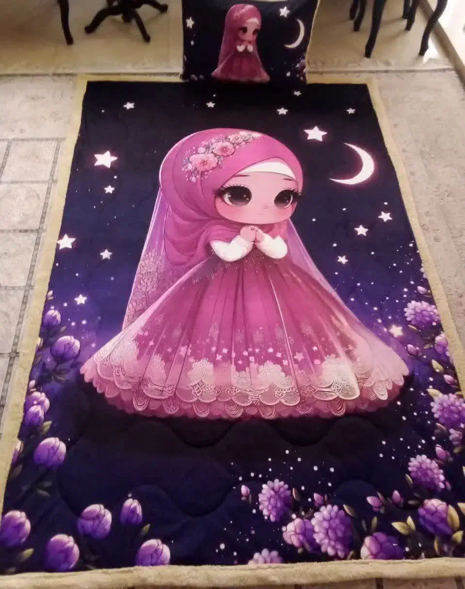 پتو و رو بالشتی دخترانه|رختخواب، بالش، پتو|مشهد, رضاییه|دیوار