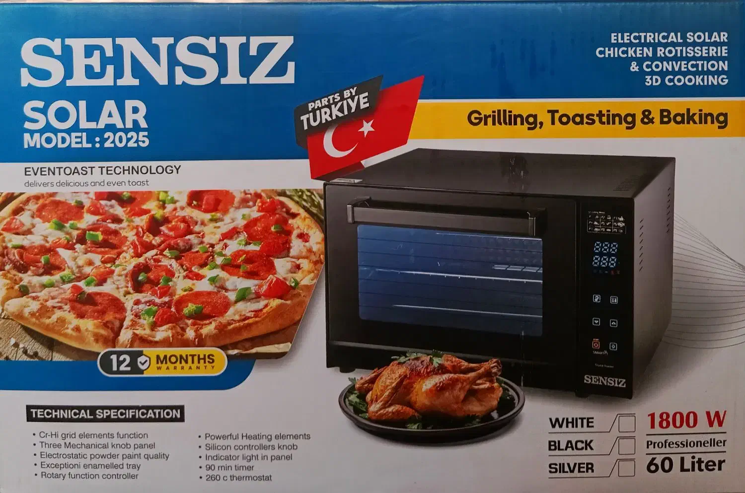 توستر سولار ترکی مدل 2025|اجاق گاز و لوازم برقی پختوپز|کرمان, |دیوار