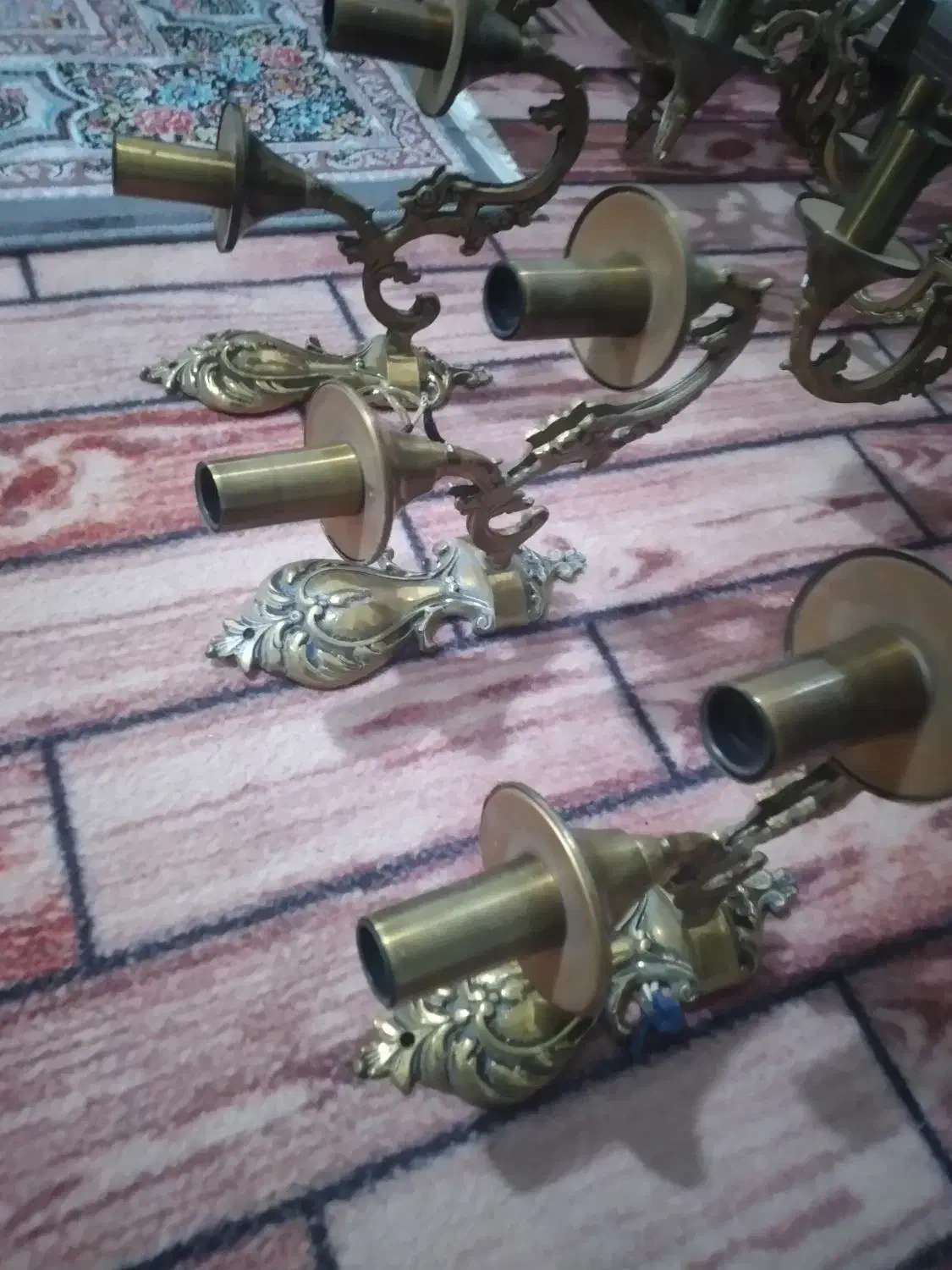 لوستر برنزی|لوستر و چراغ آویز|همدان, |دیوار