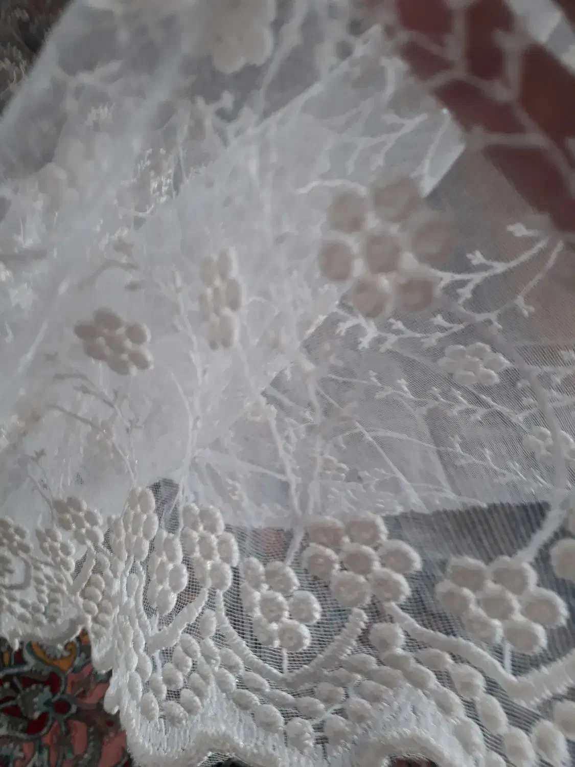 فروش پارچه پرده تور گلریز|پرده، رانر، رومیزی|سرپل ذهاب, |دیوار