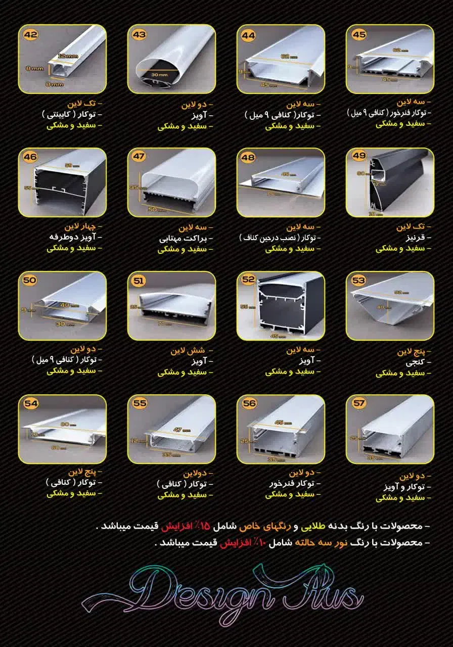 لاین نوری و آینه و کلیه متعلقات|ریسه و چراغ تزئینی|خمینی‌شهر, |دیوار