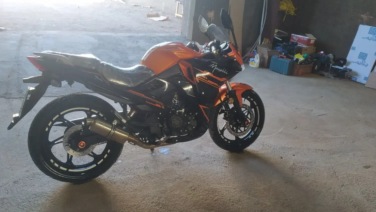 موتورسیگلت مگلی 200r نارنجی|موتورسیکلت|سبزوار, پاسداران|دیوار