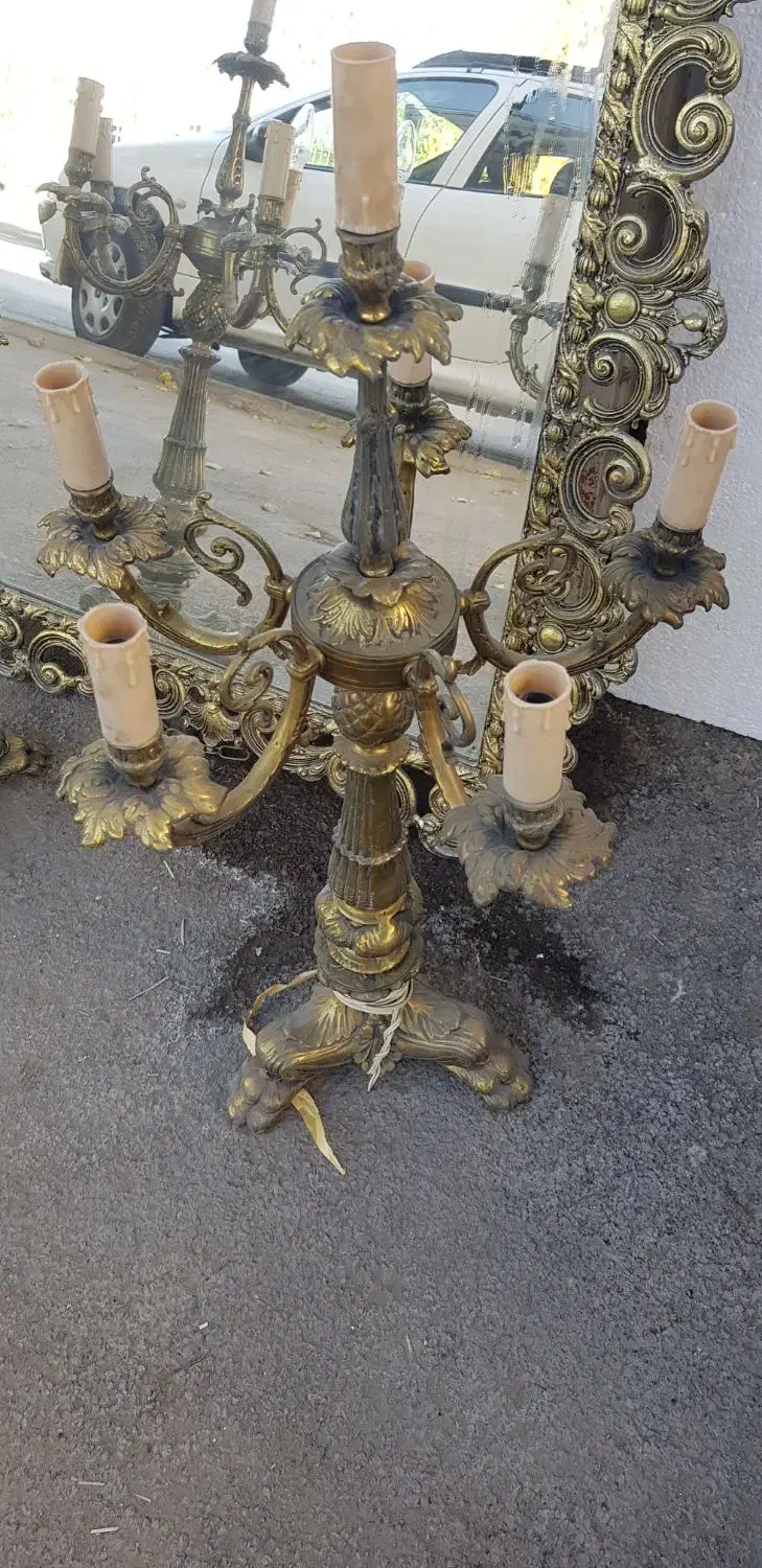 آینه و شمعدان|صنایع دستی و سایر لوازم تزئینی|همدان, |دیوار