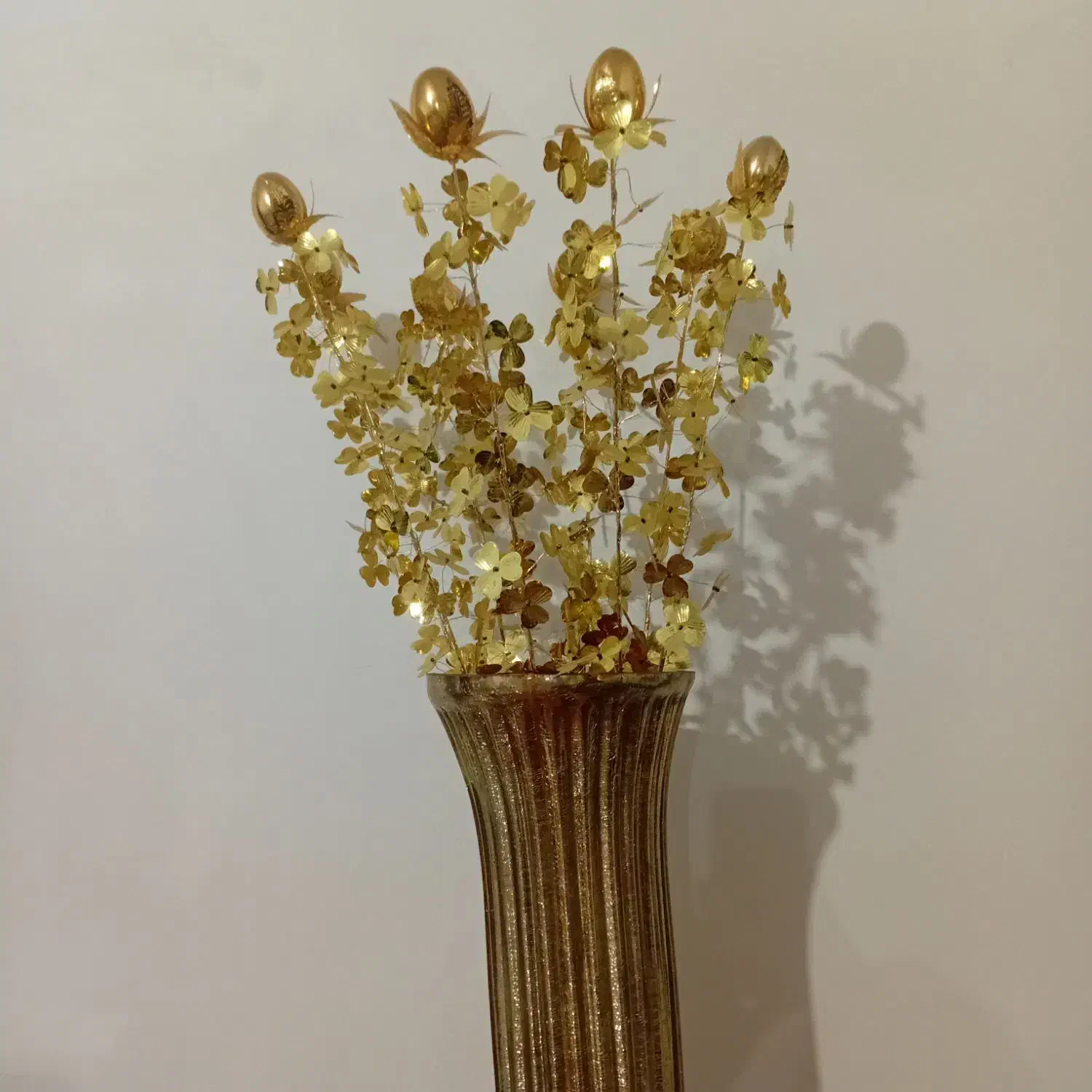 گل گلدان شیشه ای|گل مصنوعی|ارومیه, |دیوار