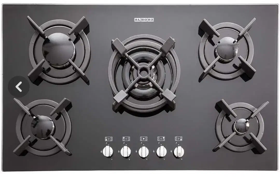 گاز صفحه ای شیشه ای استیل البرز|اجاق گاز و لوازم برقی پختوپز|گرگان, |دیوار