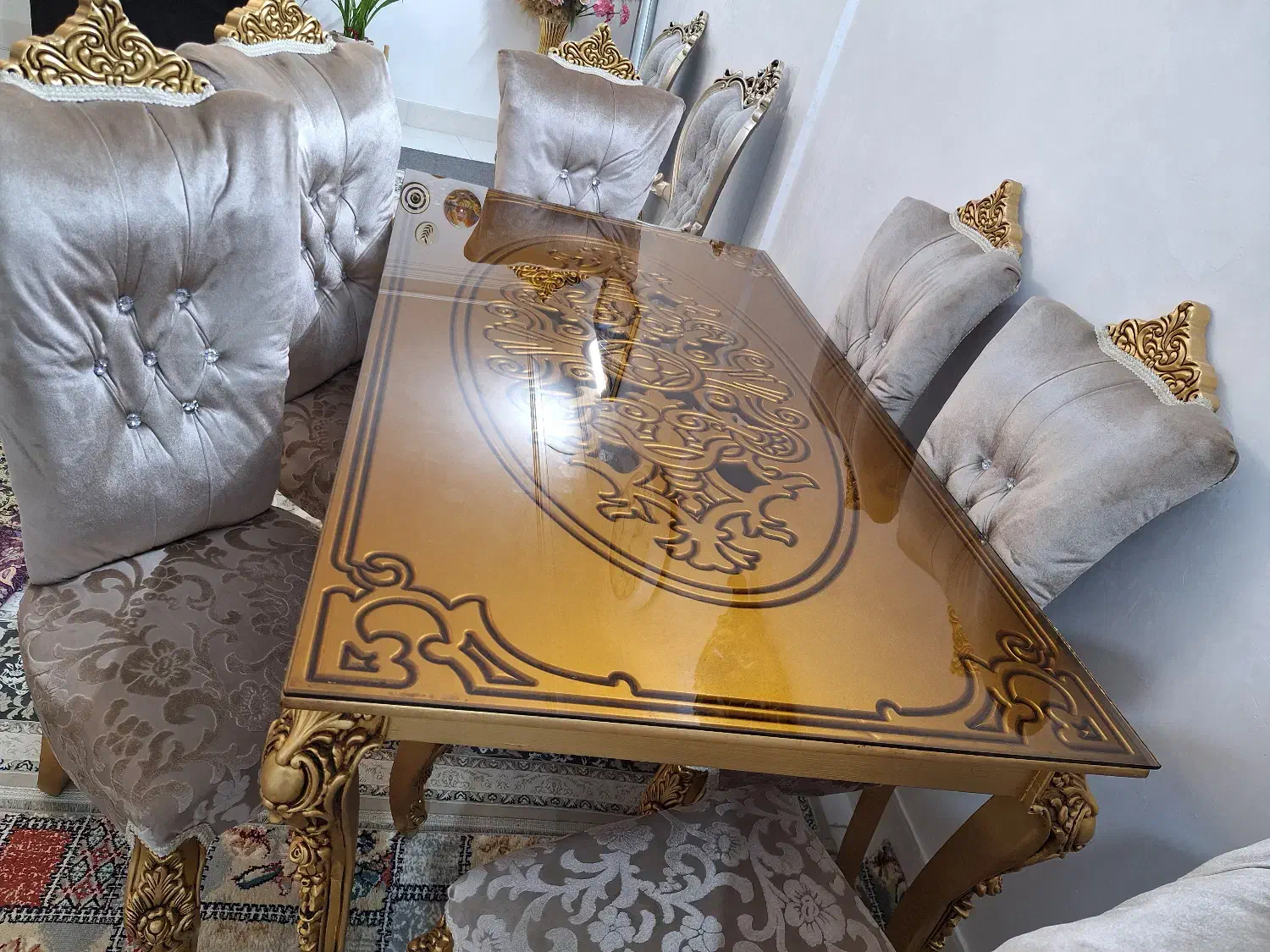 میزغذاخوری ۶ نفره|میز و صندلی غذاخوری|محلات, |دیوار