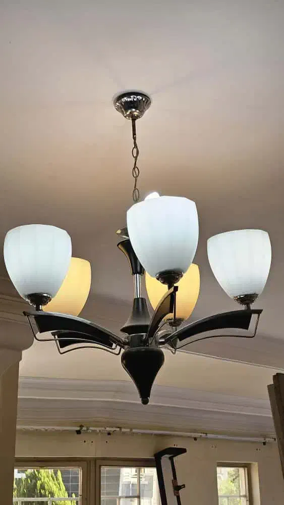 لوستر ۵ شاخه|لوستر و چراغ آویز|گرگان, |دیوار