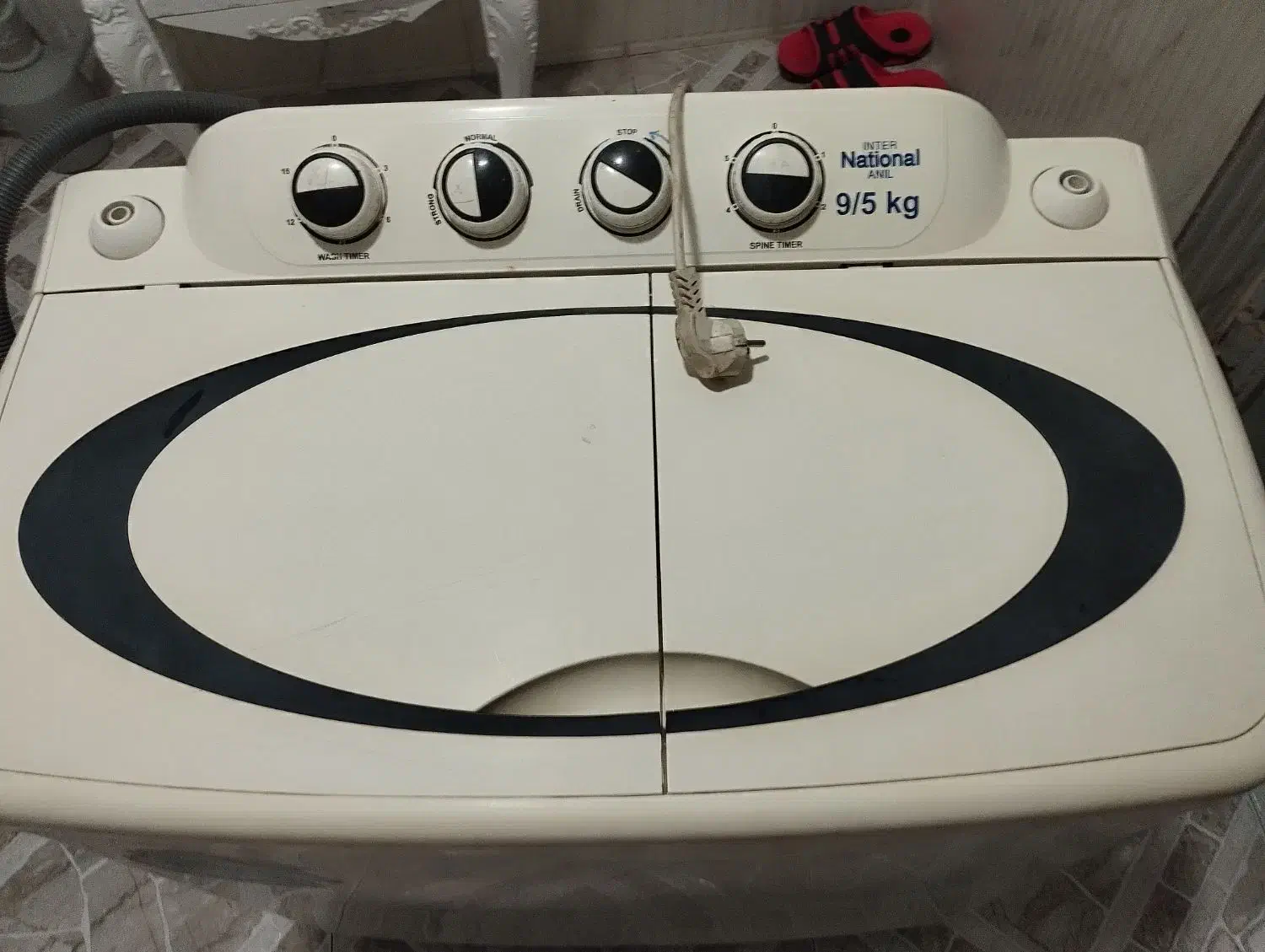 کهنه شویی ایترنشنال 9.5کیلویی|ماشین لباسشویی و خشککن لباس|مهاباد (آذربایجان غربی), |دیوار