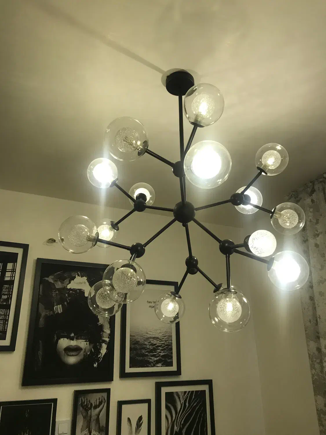 لوستر حبابی|لوستر و چراغ آویز|پاکدشت, پاکدشت (مامازند)|دیوار