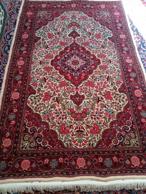 فرش دستباف دوزرع نقشه جوزان ملایر|فرش|گل تپه, |دیوار