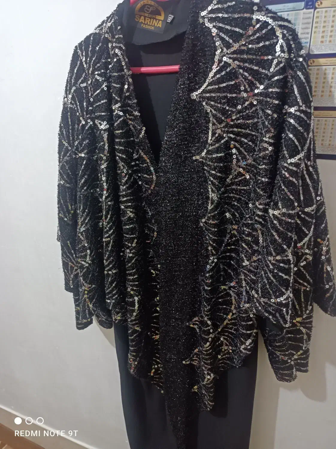 مانتو مجلسی  سایز ایکس لارج  یکبار پوشیدم قیمت ۶۰۰|لباس|زنجان, |دیوار