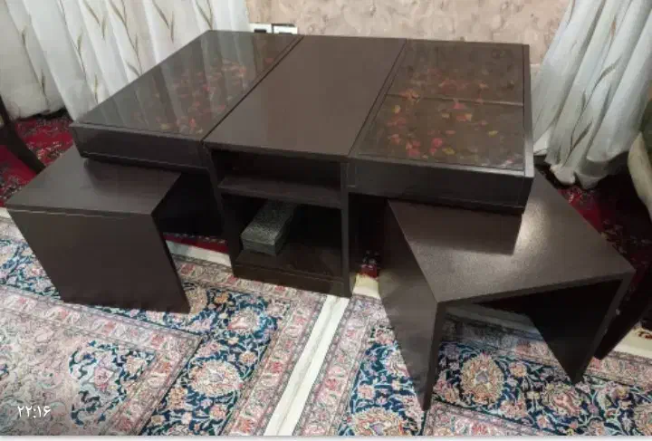 میز وسط با چهار تا عسلی|مبلمان خانگی و میز عسلی|تاکستان, |دیوار