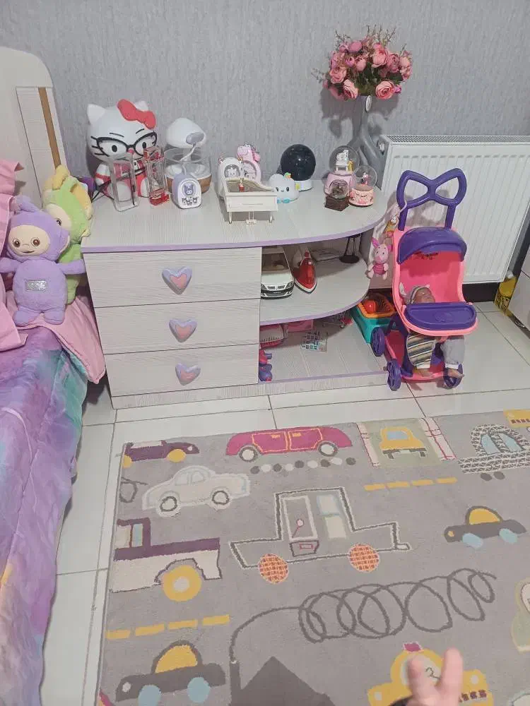 تخت،پاتختی و کمد سه در کودک|اسباب و اثاث بچه|پاکدشت, پاکدشت (مامازند)|دیوار