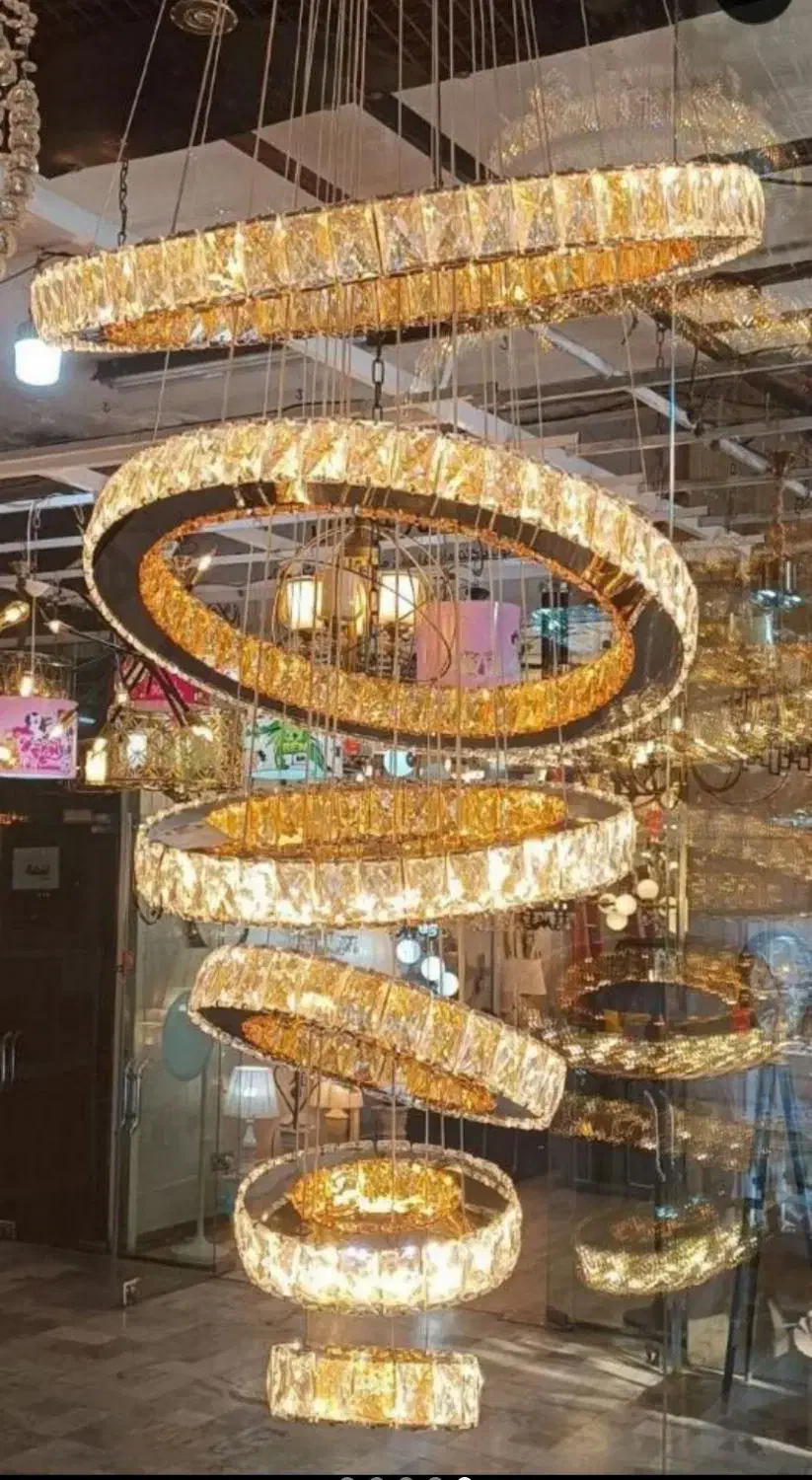 لوستر الماس. کهکشانی بلند کد ۶۵۴۳۲. AC light|لوستر و چراغ آویز|تهران, سنگلج (شاپور)|دیوار