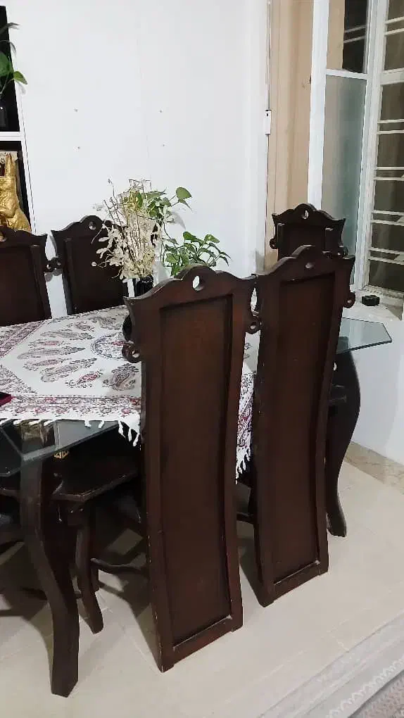 میز نهار خوری ۶ نفره|میز و صندلی غذاخوری|مرودشت, فاز دوم شهرک فرهنگیان|دیوار