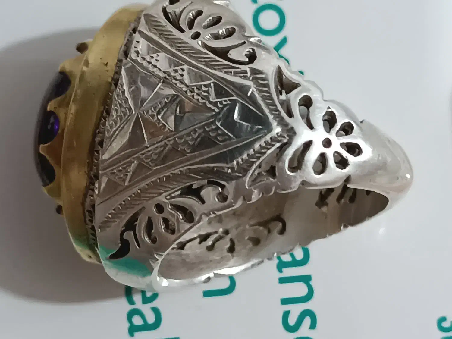 انگشتر  خاص کلکسیونی  بانقره  اعلا ونگین یاقوت|زیورآلات و اکسسوری|میاندوآب, |دیوار