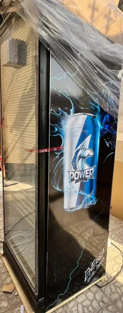 یخچال ایستاده ویترینی عرض 70 مشکی و سفید|فروشگاه و مغازه|یزد, |دیوار