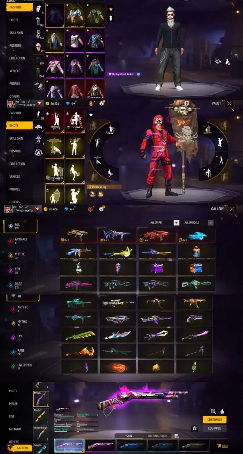 فری فایر لول 68|کنسول، بازی ویدئویی و آنلاین|اصفهان, مرداویج|دیوار