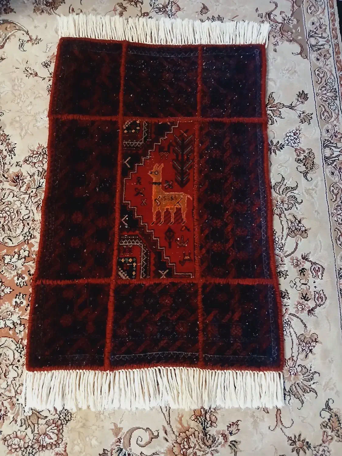 فرش تمام دستباف|فرش|کاشمر, |دیوار