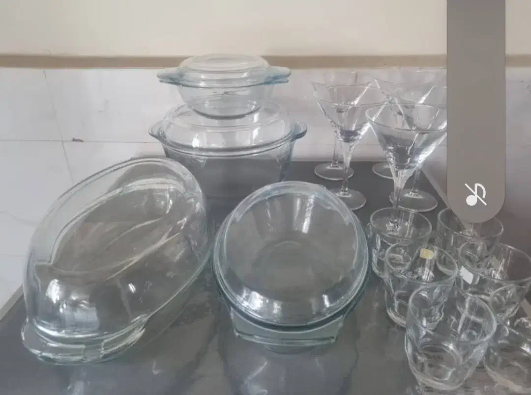 ظروف منزل چینی و پیرکس|ظروف سرو و پذیرایی|کلاردشت, |دیوار