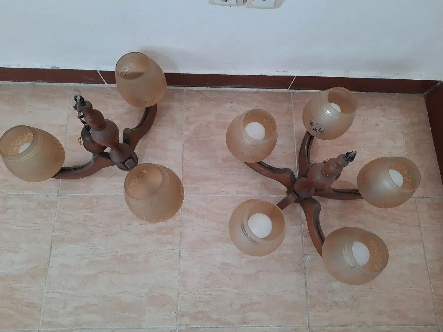 لوستر|لوستر و چراغ آویز|رشت, شالکو|دیوار