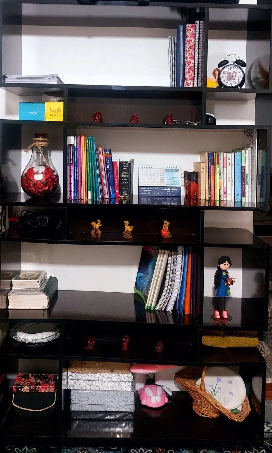 قفسه کتاب|کتابخانه، شلف، قفسه‌های دیواری|اسفراین, |دیوار