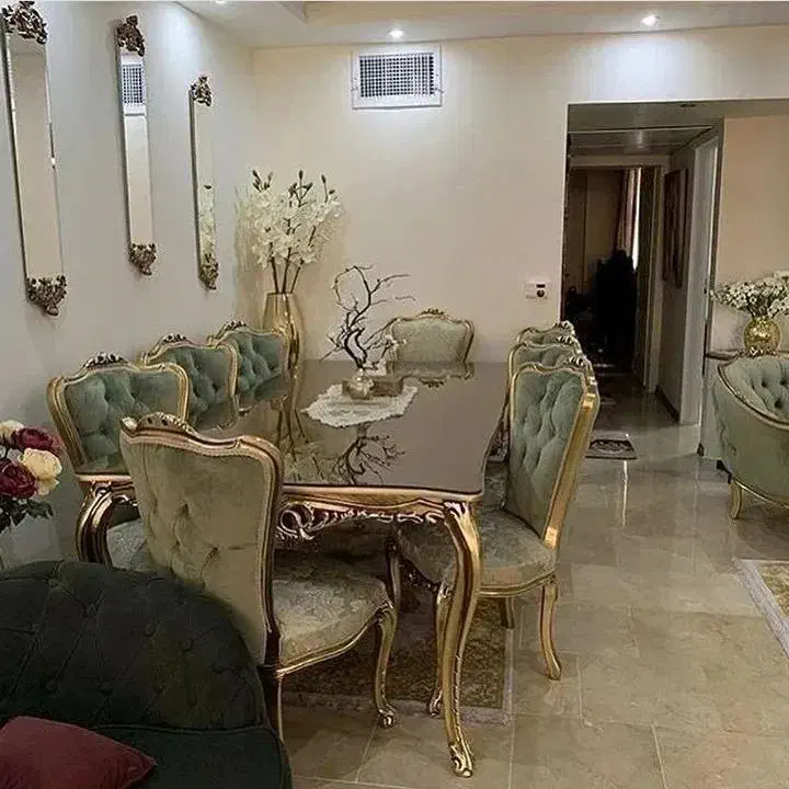مبلمان زمرد۷نفره بامیزغذاخوری۸نفره|مبلمان خانگی و میز عسلی|تهران, پاسداران|دیوار