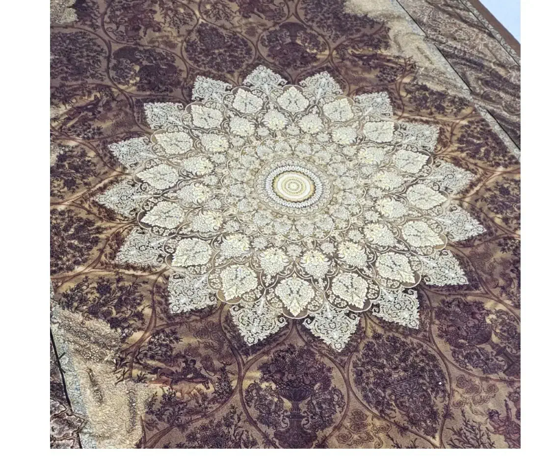 فرش ماشینی کلکسیون دیبا ، C8639 سری رنگ قهوه ای|فرش|مراغه, |دیوار