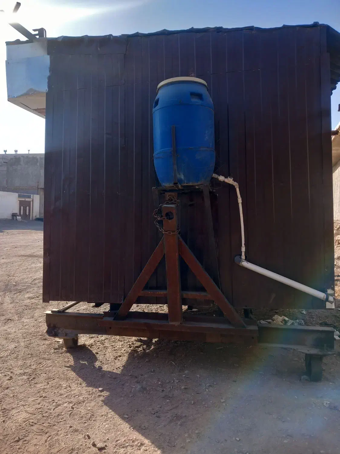 کانکس چوبی نمای روبرو کرکره ای|مصالح و تجهیزات ساختمان|سیرجان, |دیوار