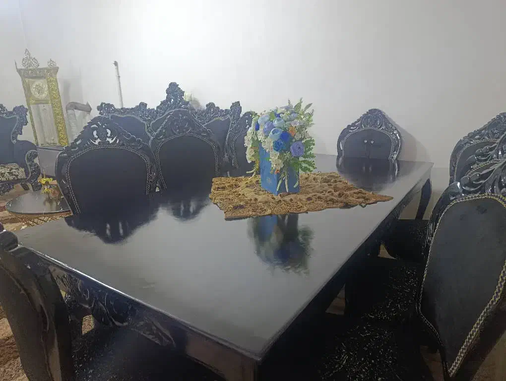 غذاخوری هشت نفره|میز و صندلی غذاخوری|خوی, |دیوار