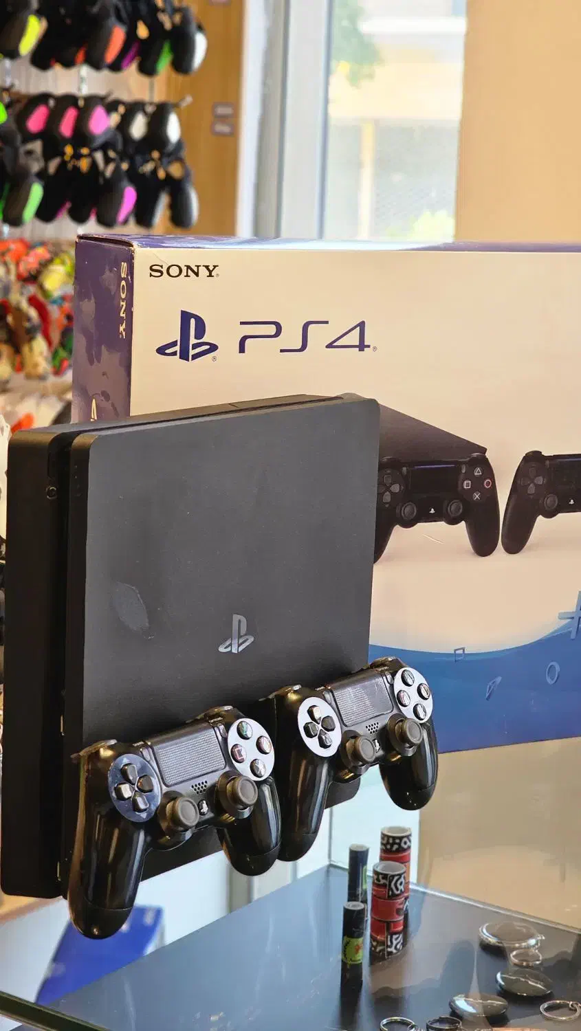 PS4 SLIM 2016 1T کپی خور ورژن ۹ دو دسته اصلی|کنسول، بازی ویدئویی و آنلاین|قزوین, |دیوار