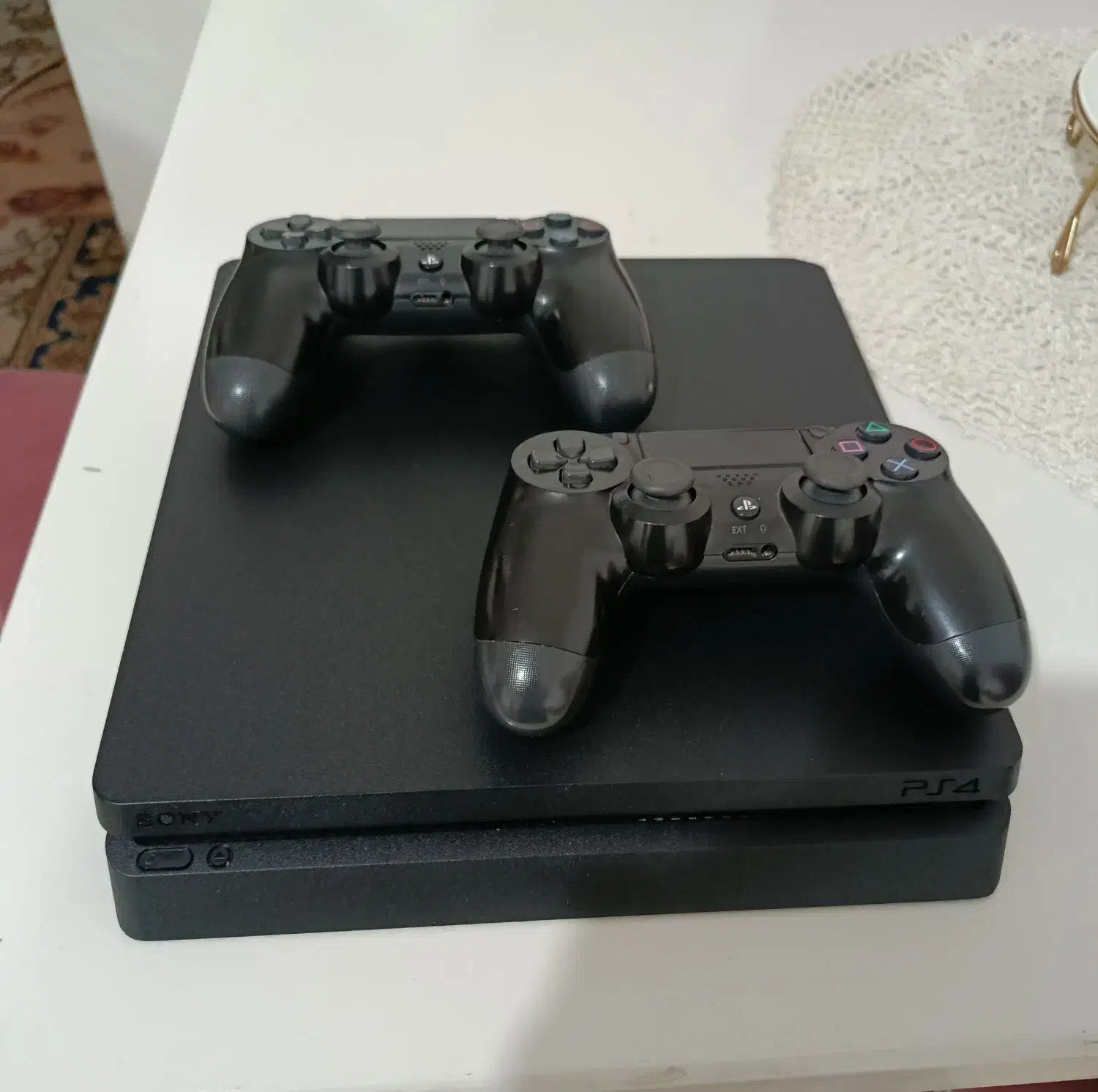 ps4 اسلیم یک ترابایت دو دسته|کنسول، بازی ویدئویی و آنلاین|کرمان, |دیوار