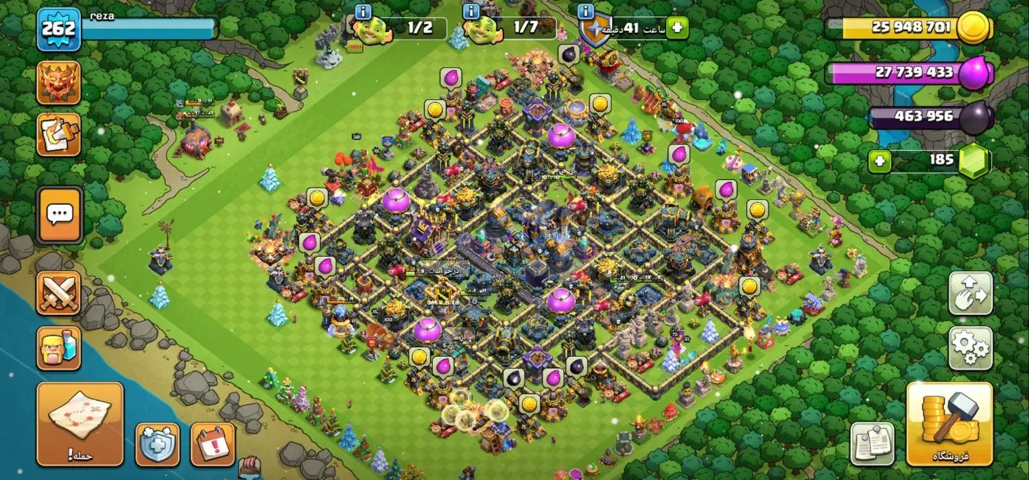 اکانت تان 18 کلش آف کلنز|کنسول، بازی ویدئویی و آنلاین|فیروزآباد (فارس), |دیوار