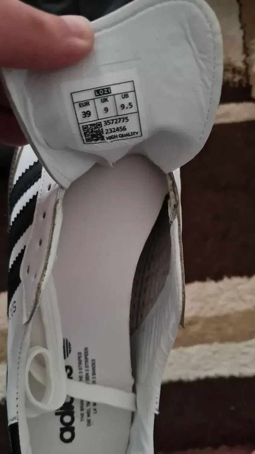 کفش های کپی و با کیفیت سامبا آدیداس سفید مشکی|کیف، کفش، کمربند|یاسوج, |دیوار
