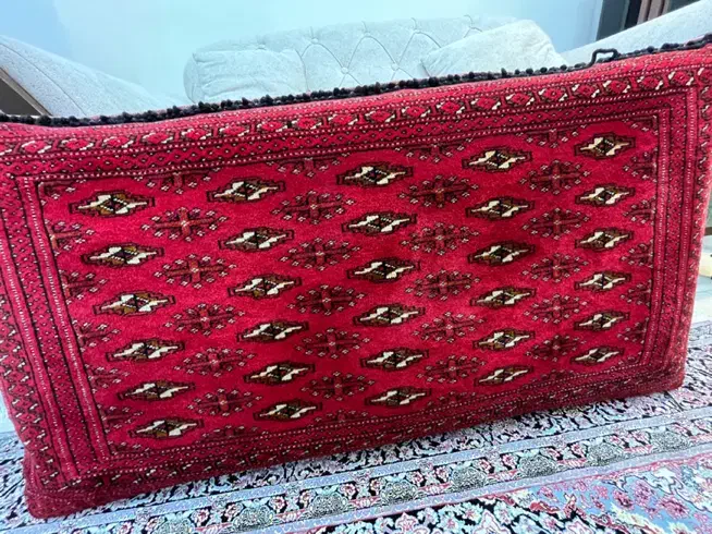 پشتی دستبافت ترکمن سالم|پشتی|کرج, باغستان|دیوار