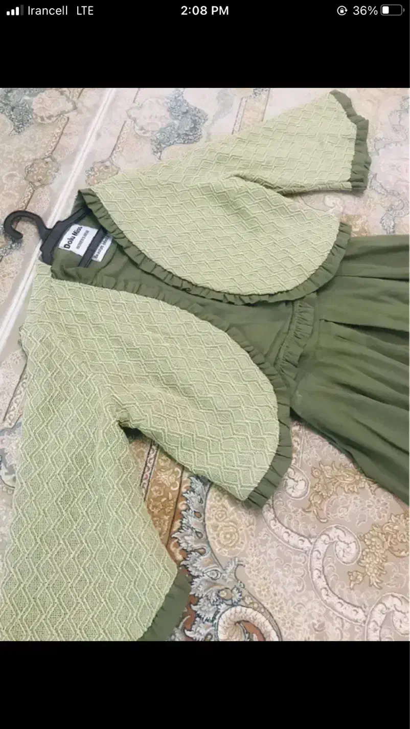 مانتو مجلسی دامن دار فری سایز تا۴۰قیمت۹۰۰|لباس|مرند, |دیوار