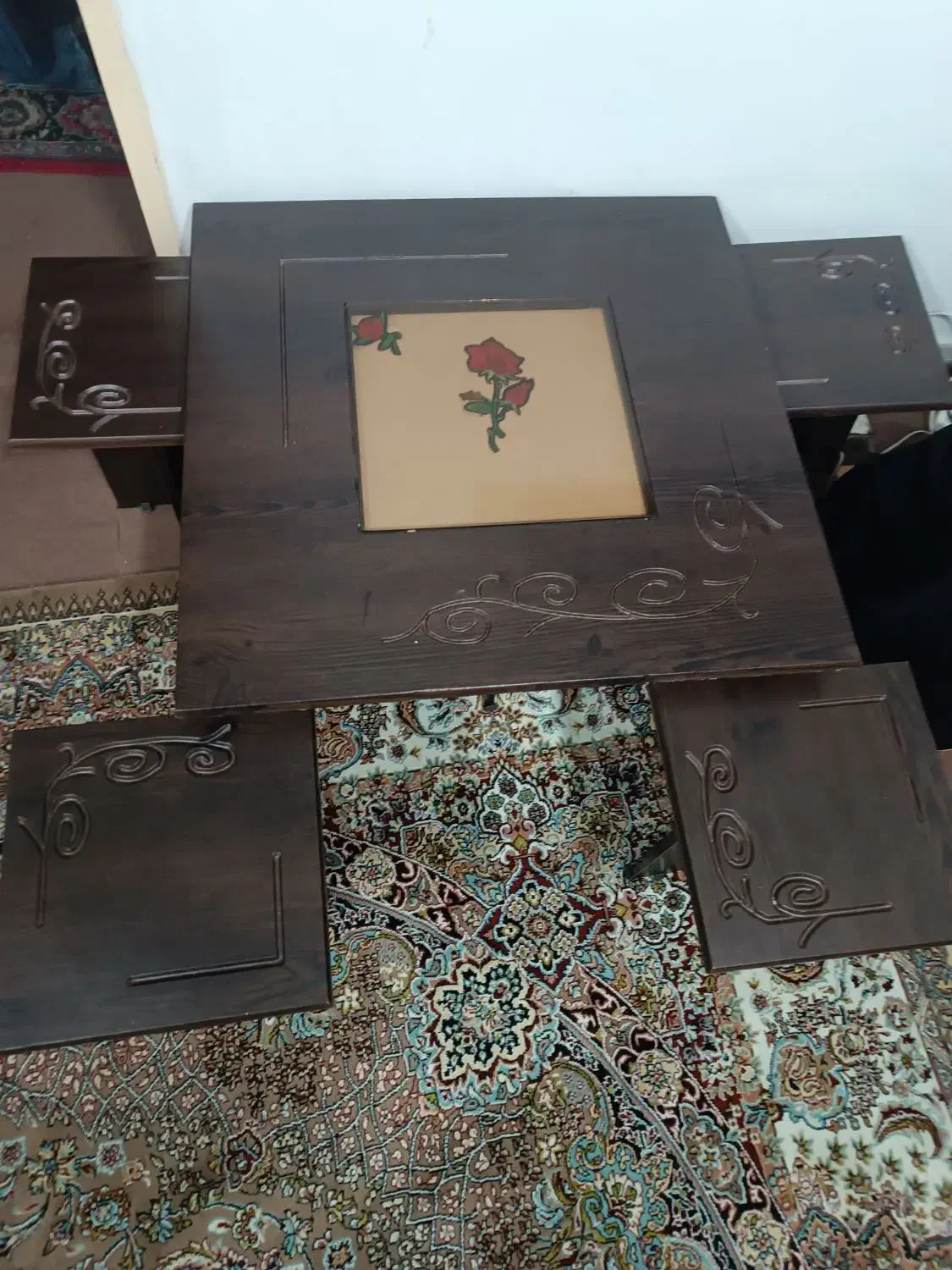 جلو مبلی ۵ تیکه|مبلمان خانگی و میز عسلی|رشت, باهنر|دیوار