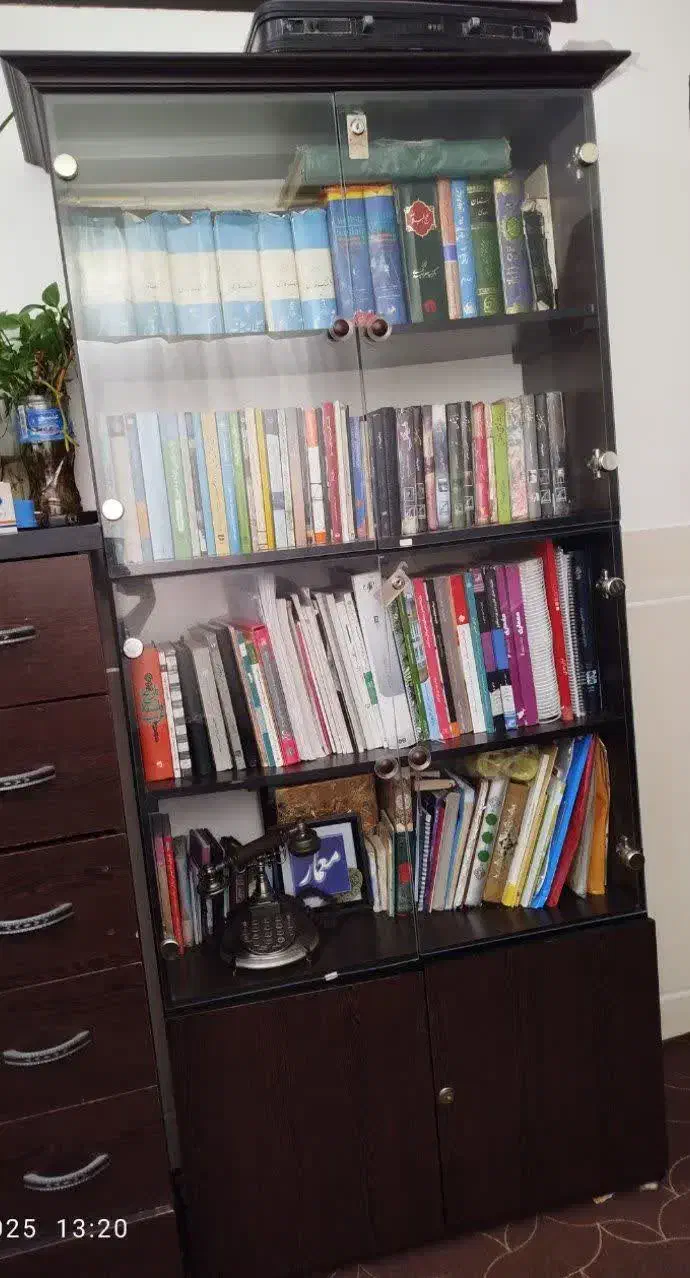 دوعددکتابخونه|کتابخانه، شلف، قفسههای دیواری|قم, شاه ابراهیم|دیوار