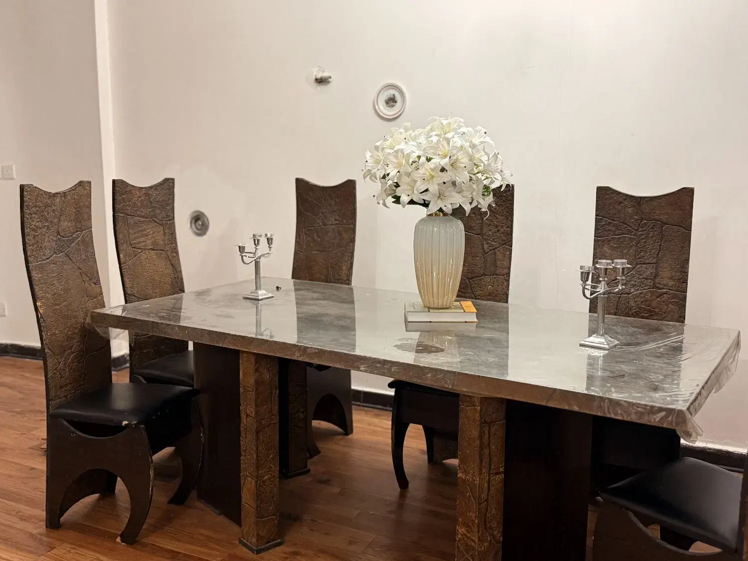 میز ۸ نفره غذا خوری|میز و صندلی غذاخوری|بندر کنگان, |دیوار