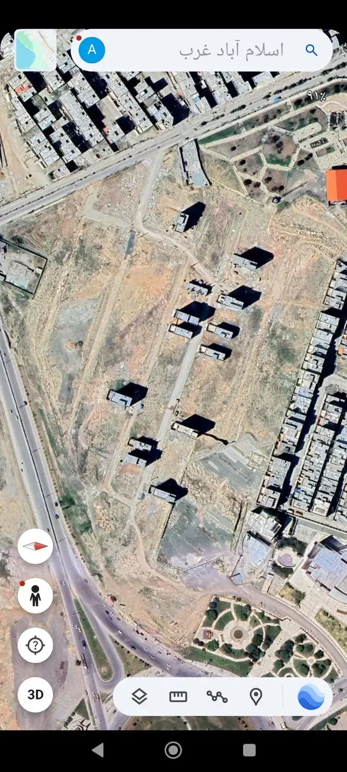 زمین تک برگ سند دادگستری پردیس|مشارکت در ساخت املاک|کرمانشاه, |دیوار