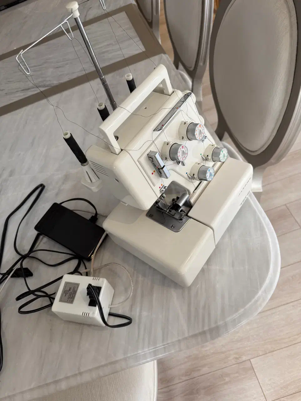 چرخ سردوز چهار نخ ژانومه مدل my lock4D استوک ژاپن|چرخ خیاطی و ریسندگی|گنبد کاووس, |دیوار