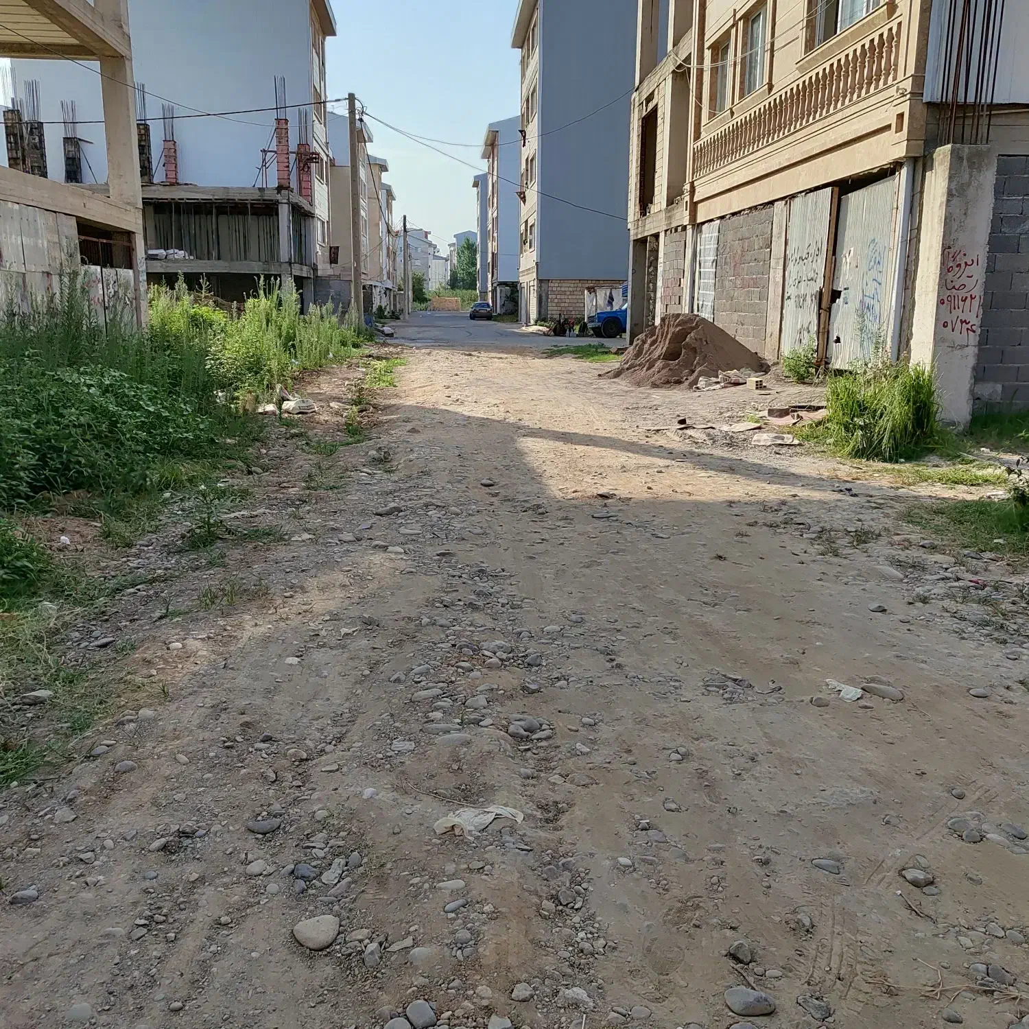 توشیبا باهنر پیام نورمحله گلها زمین نسق120متری|فروش زمین و ملک کلنگی|رشت, شهرک صنعتی|دیوار